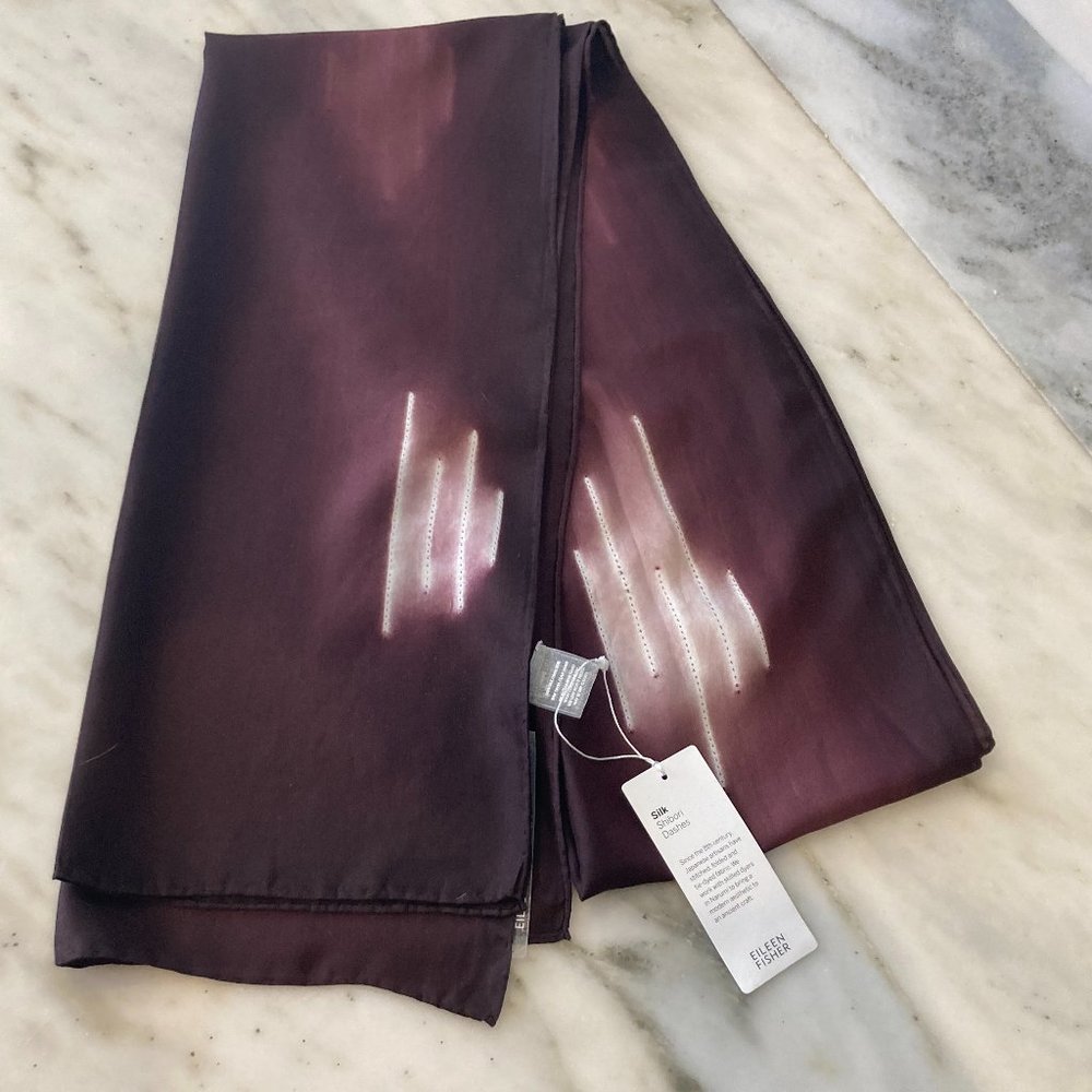 Eileen Fisher silk scarp, new with tags